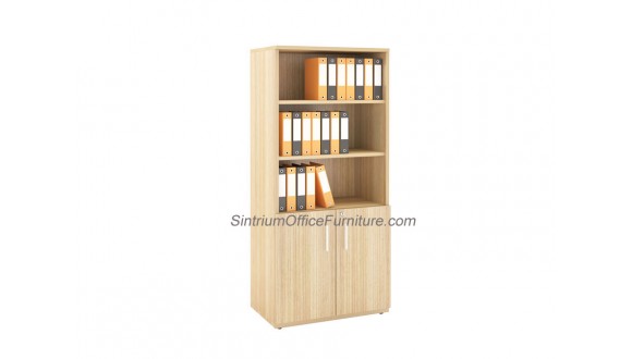High Open Shelf with Bottom Swing Door Cabinet