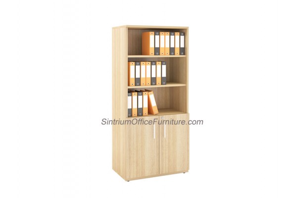 High Open Shelf with Bottom Swing Door Cabinet